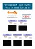 Omask X8001 Universal set 1 - black vinyl foil (80092, 80093, 80094, 80095, 80096)